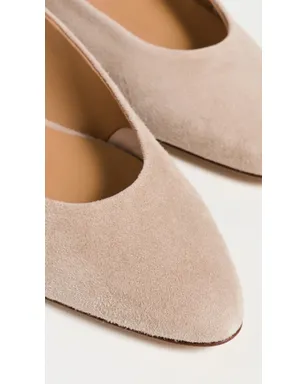 AEYDE Amelia Kid Suede Leather Sand Flats - サムネイル6
