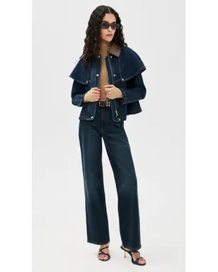 Avec Les Filles Cape Jacket Raw Indigo - サムネイル5