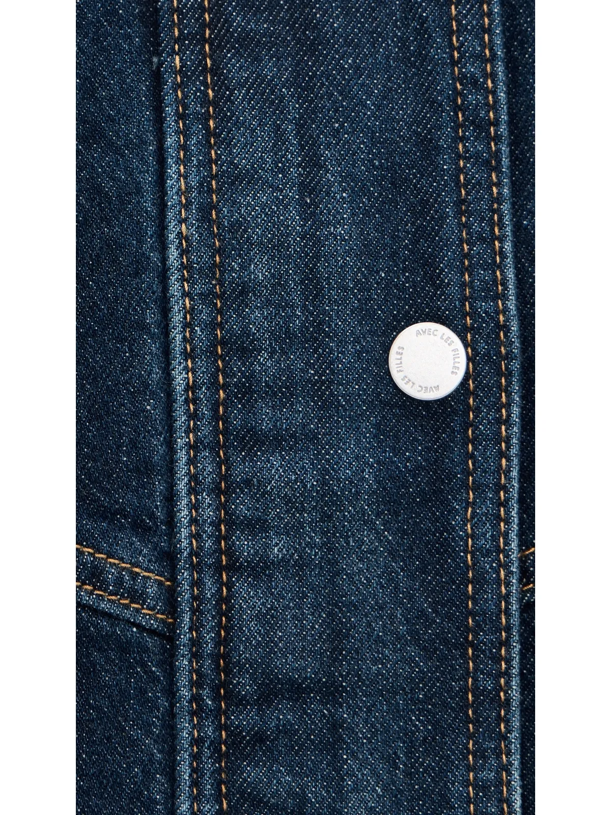 Avec Les Filles Cape Jacket Raw Indigo - 画像6