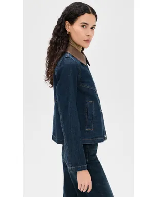 Avec Les Filles Cape Jacket Raw Indigo - サムネイル4