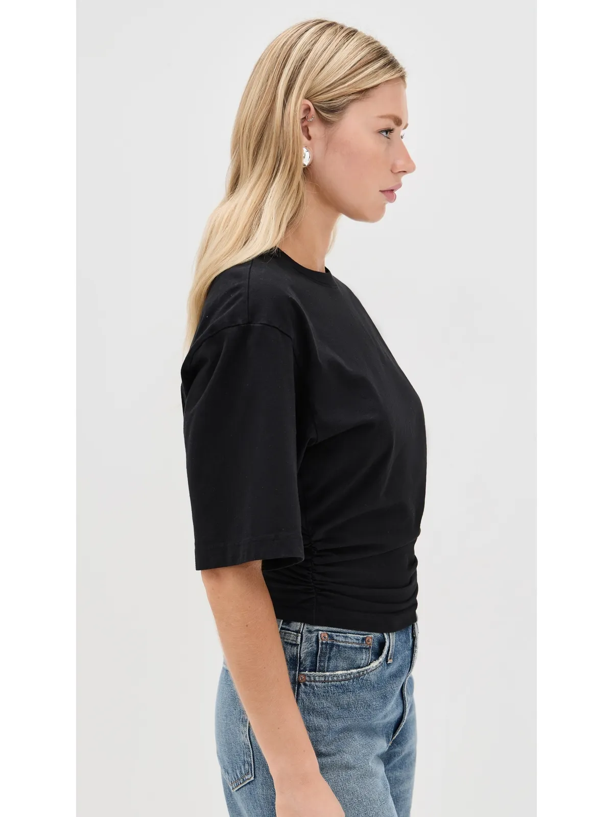 AGOLDE シャリTシャツ ブラック M - 画像4