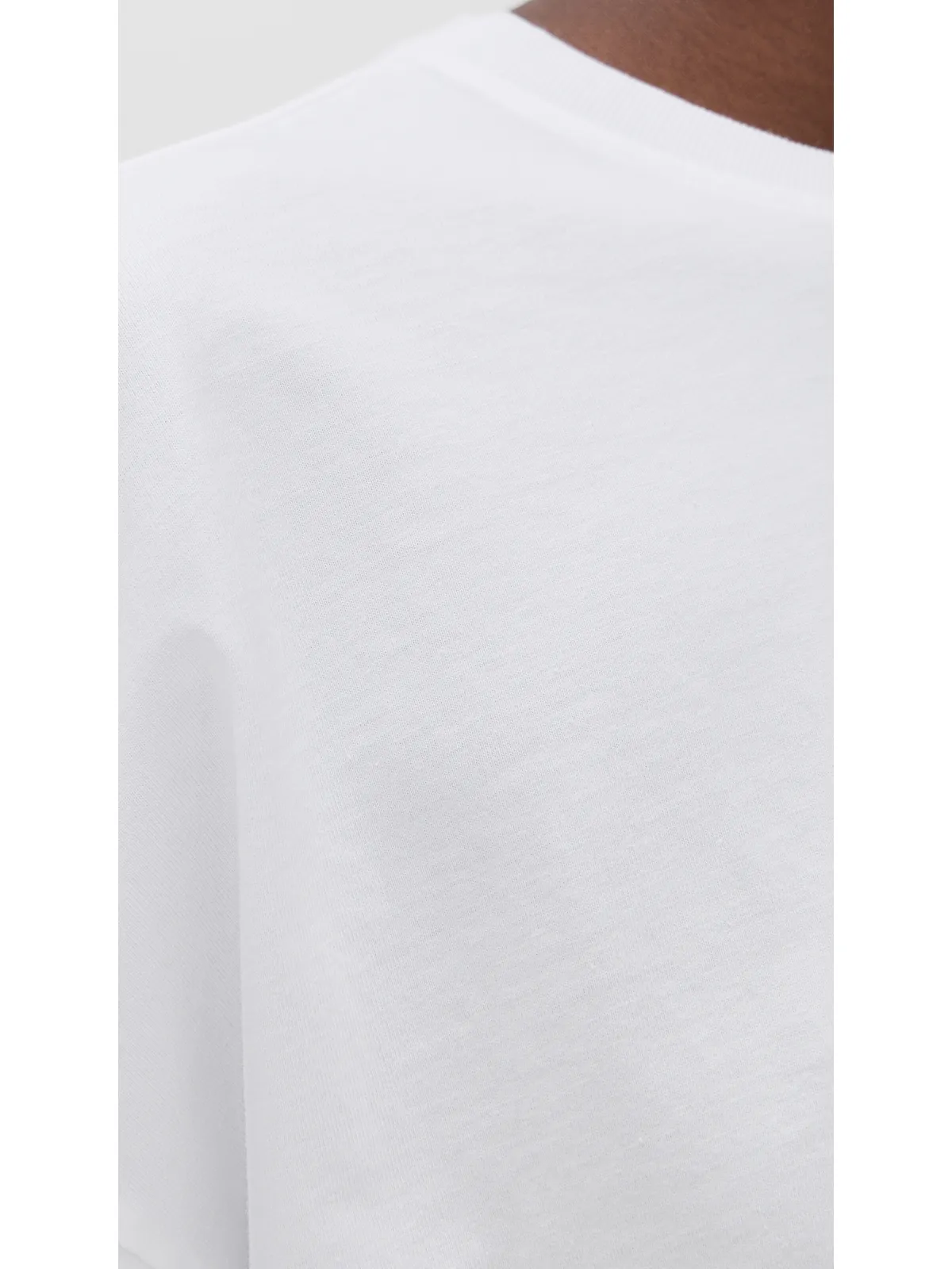 AGOLDE アーリ オーバーサイズド クロップドTシャツ ホワイト - 画像6