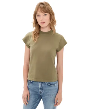 AGOLDE Bryce Cap Sleeve Tee Hamoa - サムネイル1