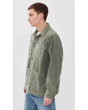 Alpha Industries コットン バーンジャケット OG-107 グリーン - サムネイル4