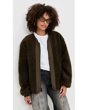 Alpha Industries リバーシブル M-65 キルテッドライナー ジャケット エスプレッソ - サムネイル2