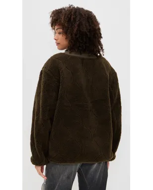 Alpha Industries リバーシブル M-65 キルテッドライナー ジャケット エスプレッソ - サムネイル3