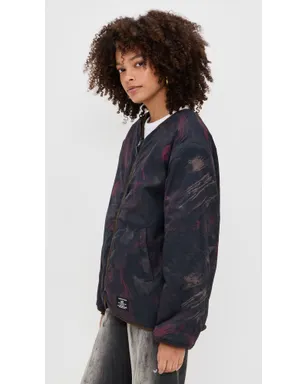 Alpha Industries リバーシブル M-65 キルテッドライナー ジャケット エスプレッソ - サムネイル4