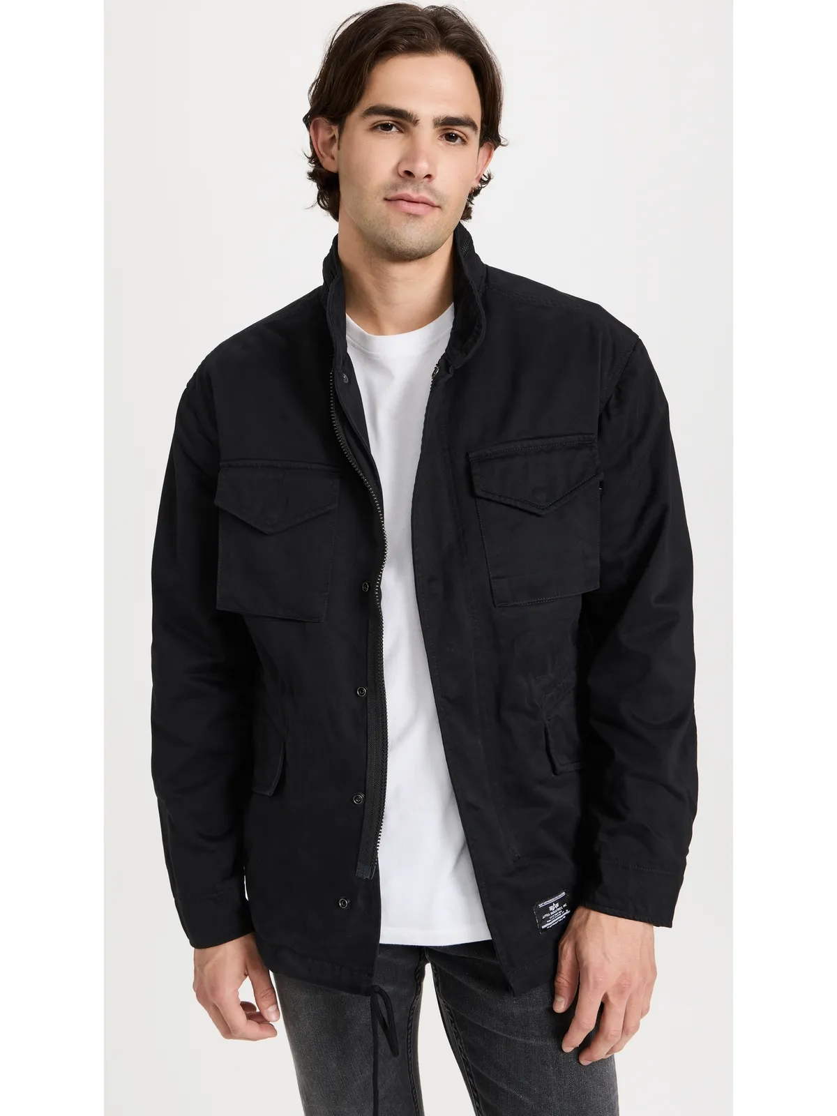 Alpha Industries M-65 リラックスフィット フィールドコート ブラック - 画像2