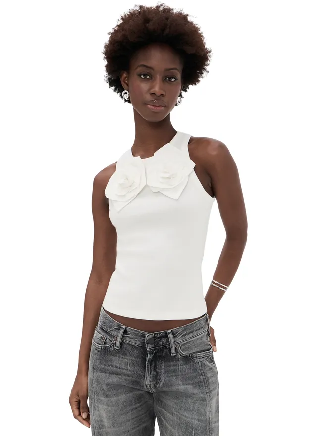 AKNVAS AKNVAS カミーユ 3Dフラワータンクトップの商品画像