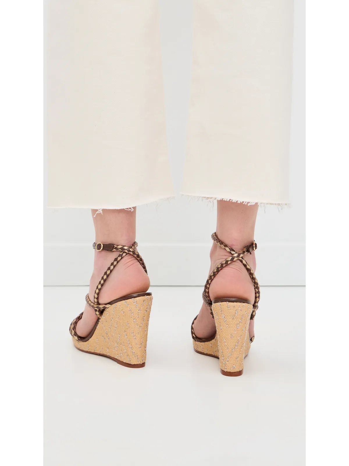 Alexandre Birman エルバ サンダル 100mm ブラウン - 画像4