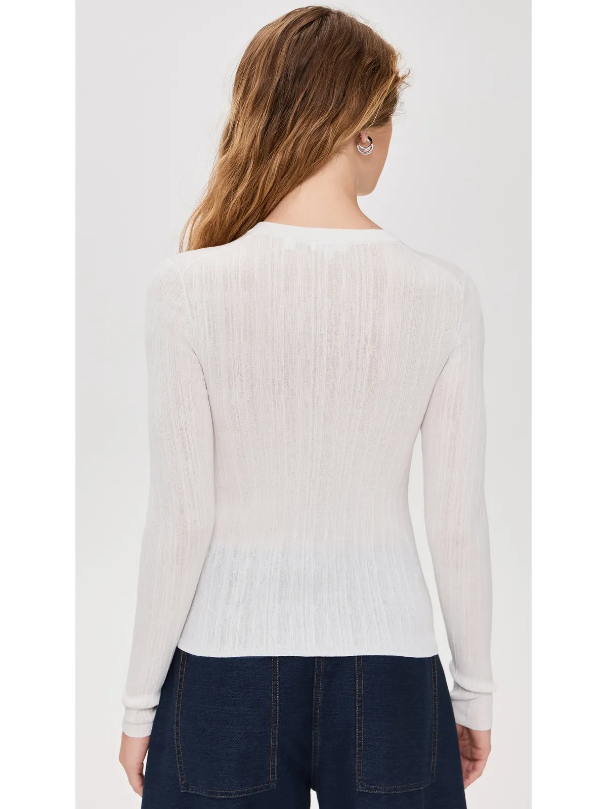 A.L.C. Fisher Cardigan Bright White - 画像3