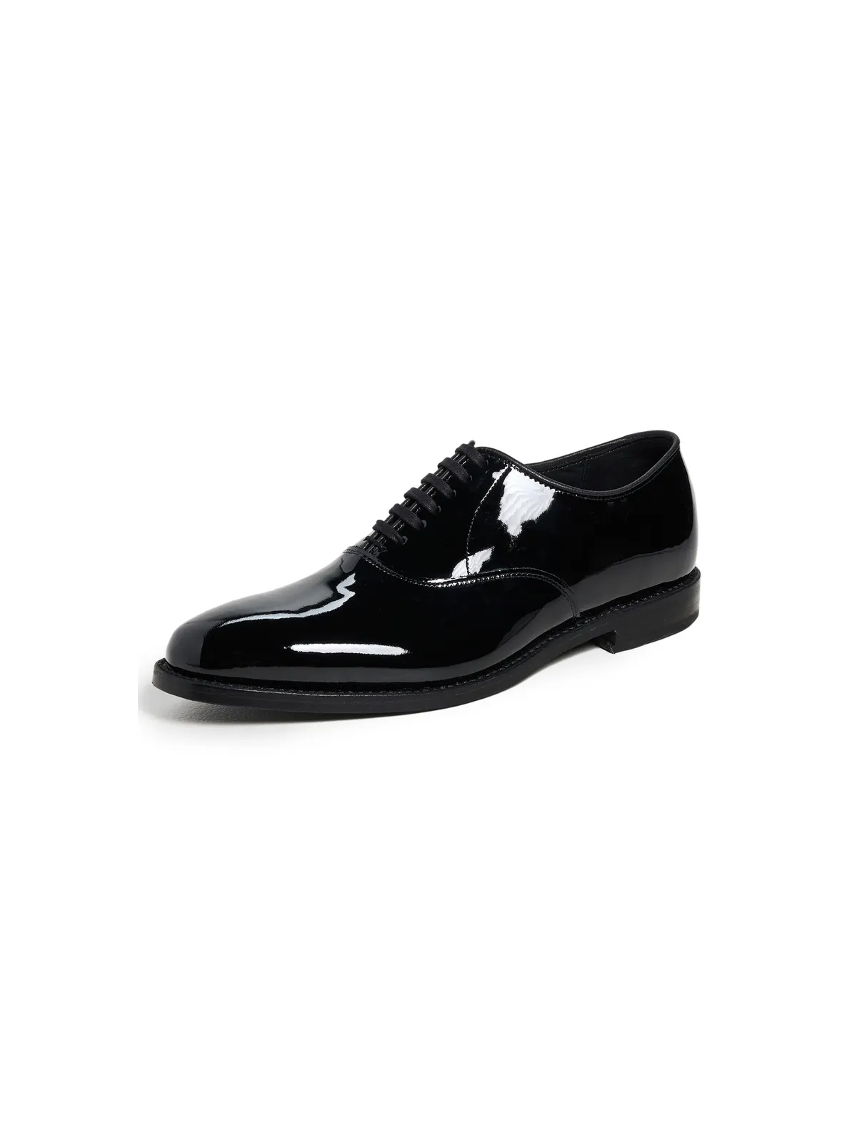 Allen Edmonds カーライル パテントレザー レースアップ タキシードシューズ ブラック - 画像1