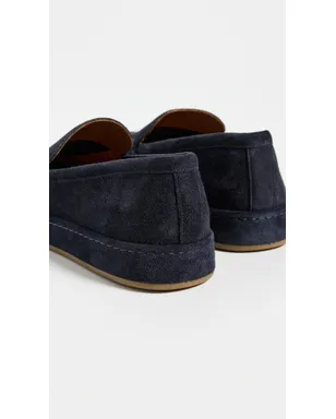 Allen Edmonds Brody スエード スリップオン ネイビー - サムネイル3