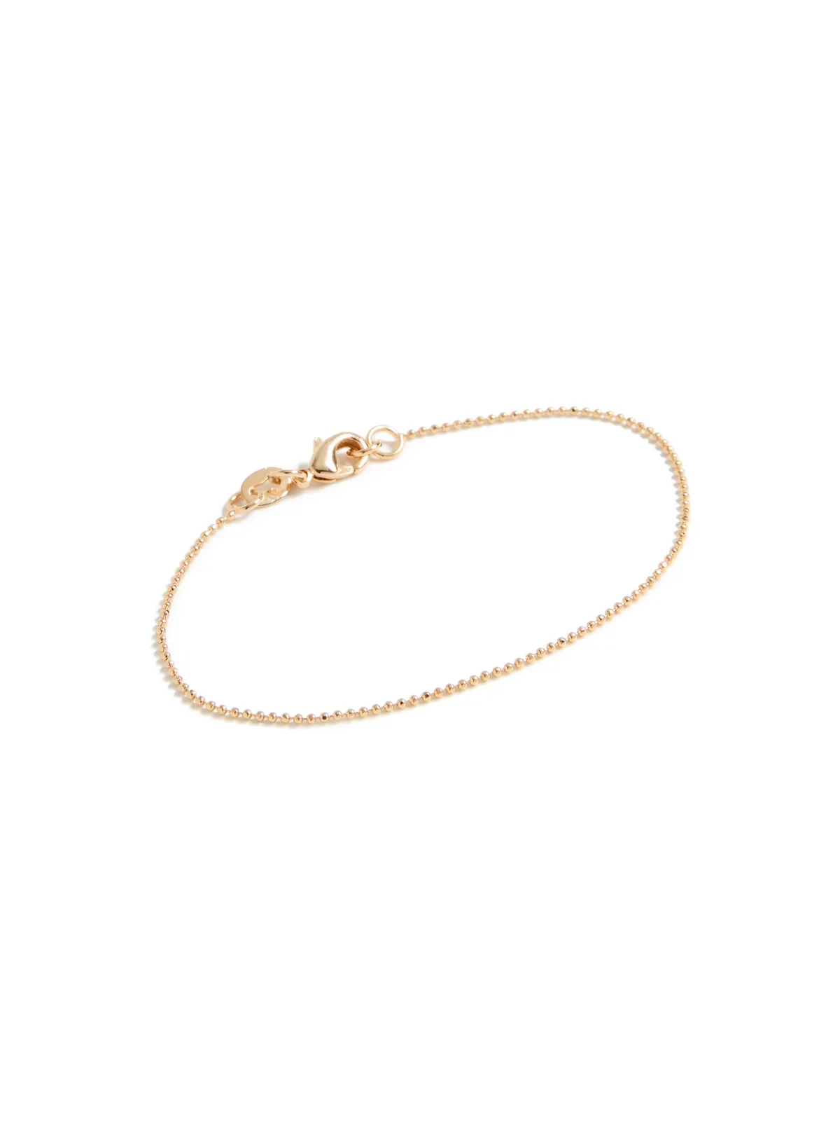 Alexa Leigh 1mm ダイヤカット ボールチェーン ブレスレット - 画像1
