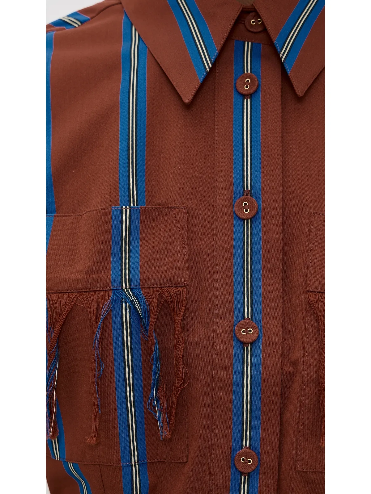 ALÉMAIS Noura Fringe Mini Dress Stripe - 画像6