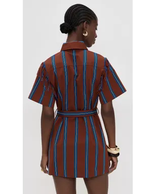ALÉMAIS Noura Fringe Mini Dress Stripe - サムネイル3