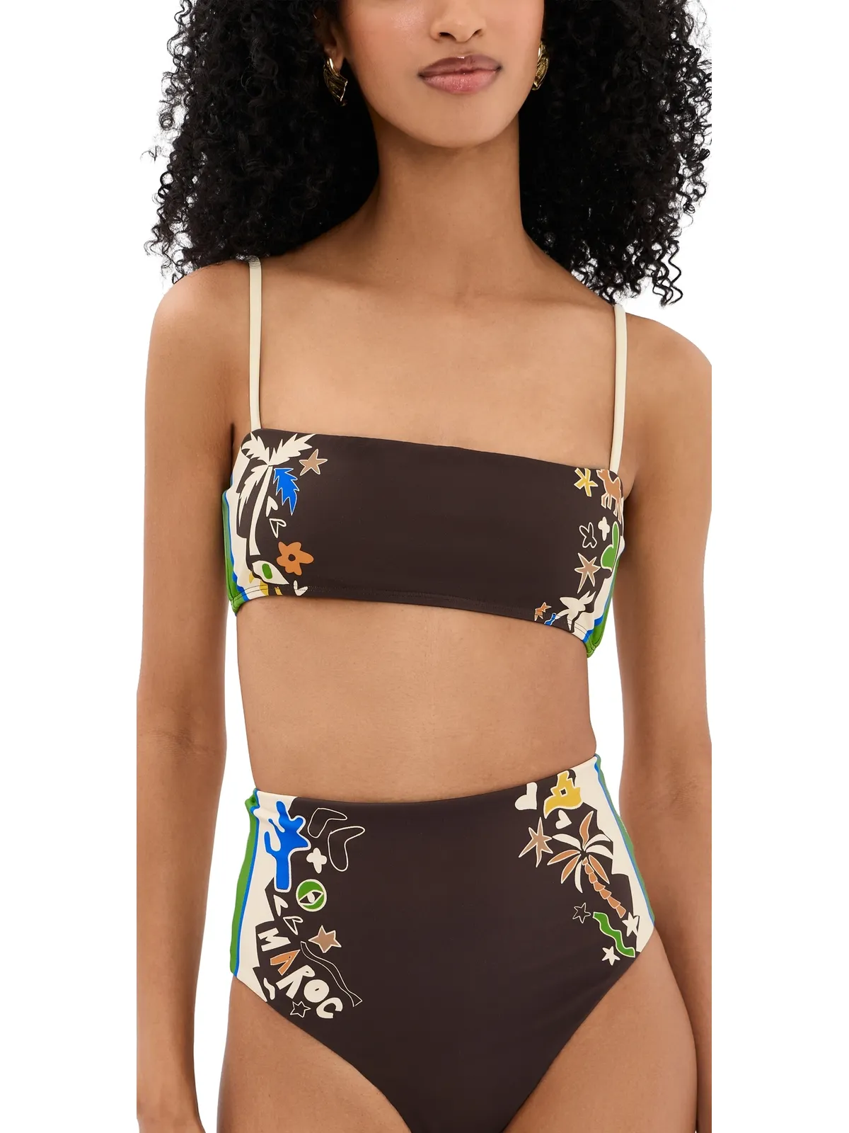 ALÉMAIS Maroc Bandeau Bikini Top Multi - 画像1