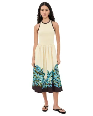 ALÉMAIS Natalia Tank Midi Dress Cream - サムネイル1