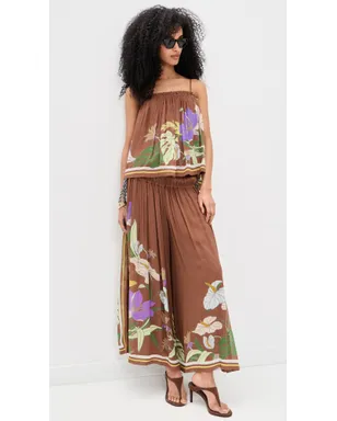 ALÉMAIS Alfie Ruched Top Chocolate - サムネイル5