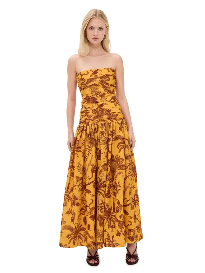 Alemais ALÉMAIS バナナブロッサム ルーシュド ガウンの商品画像