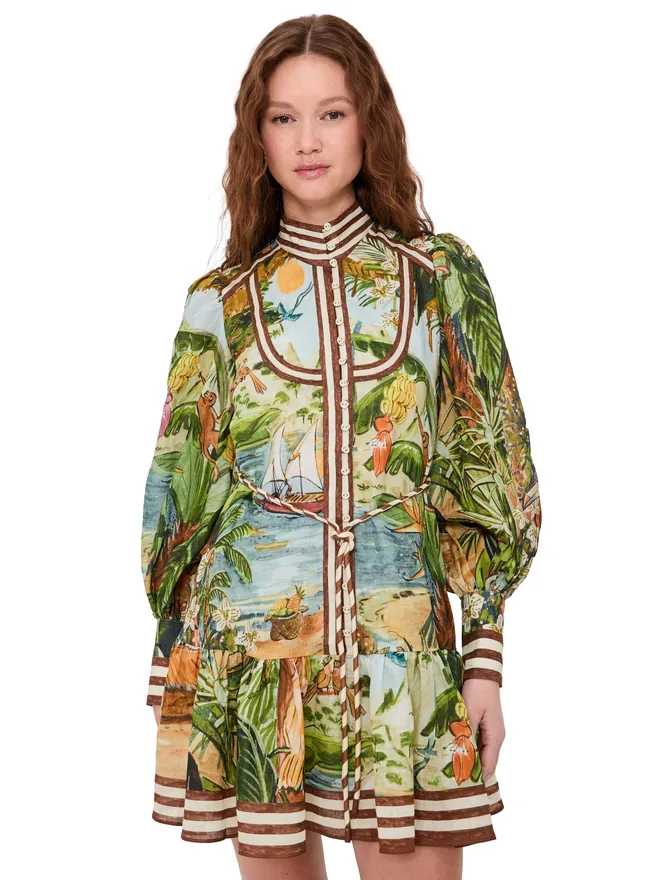 Alemais ALÉMAIS Toucan Tango ミニドレスの商品画像