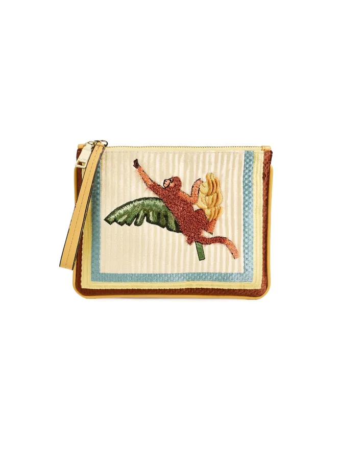 Alemais ALÉMAIS モクシニ・モンキー刺繍クラッチの商品画像