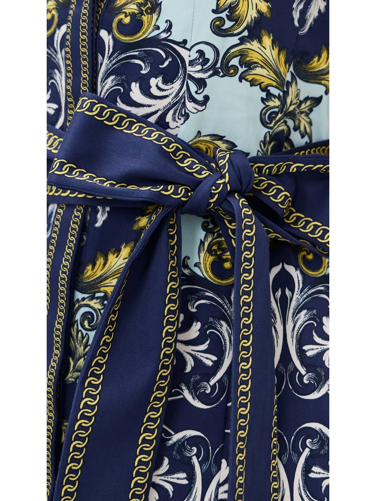 ALICE + OLIVIA Lucy Halter Mini Shirt Dress Antique Scroll - 画像6