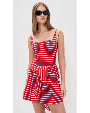 ALICE + OLIVIA ジュリア スクープネック ミニドレス - サムネイル3