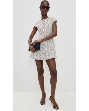 ALICE + OLIVIA Shiloh ボタンフロント ミニドレス - サムネイル5
