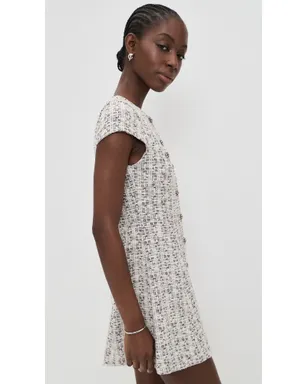 ALICE + OLIVIA Shiloh ボタンフロント ミニドレス - サムネイル4