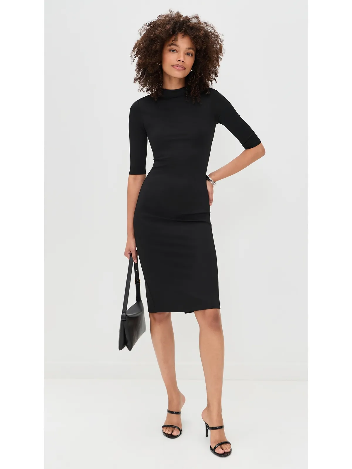 ALICE + OLIVIA Delora フィット・モックネック・ドレス - 画像5