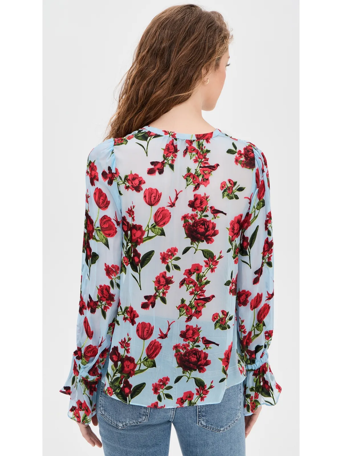 ALICE + OLIVIA Moranne ブラウス ラッフルスリーブ トップス - 画像3