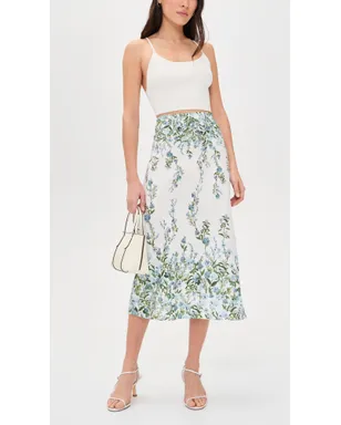 ALICE + OLIVIA Maeve ミディ・スリップスカート フレッシュエア カロライナブルー - サムネイル5