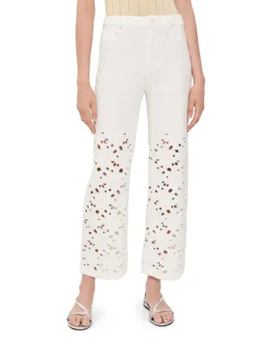 ALICE + OLIVIA シック アンクル丈ジーンズ Off White - サムネイル1