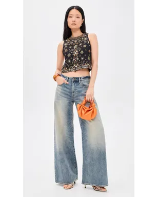 ALICE + OLIVIA アマル エンベリッシュド ボクシー タンクトップ - サムネイル5