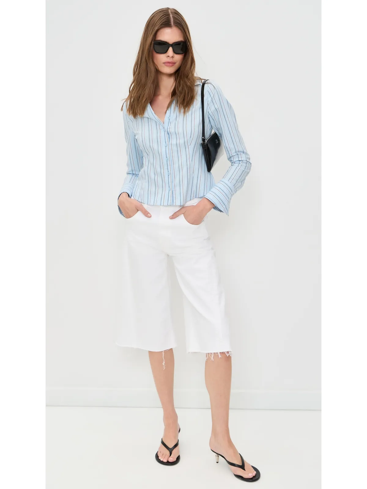 ALICE + OLIVIA Freya Fitted Nipped Waist Top - 画像5