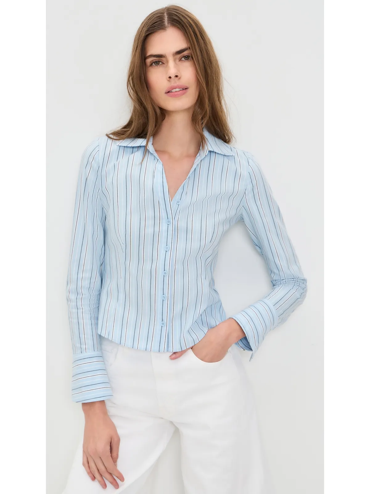 ALICE + OLIVIA Freya Fitted Nipped Waist Top - 画像2