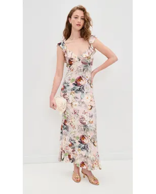 ALICE + OLIVIA Gemma Ruffle Dress Sweet Peony - サムネイル5