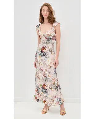 ALICE + OLIVIA Gemma Ruffle Dress Sweet Peony - サムネイル2
