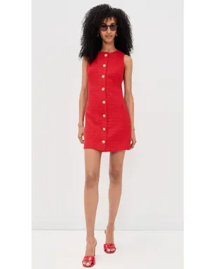 ALICE + OLIVIA ケイド シフト ミニドレス チリペッパー - サムネイル5