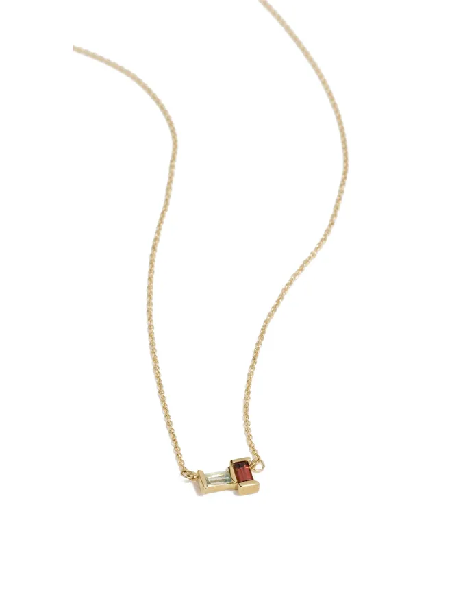 ALIITA ALIITA Tu Y Yo バゲットネックレス ピンク/レッドの商品画像