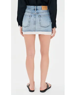 ALL THREE Nyra ミニスカート ライトウォッシュ - サムネイル3