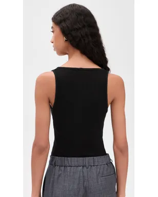 ALL THREE Claire V-Tank Black - サムネイル3