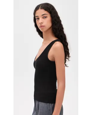 ALL THREE Claire V-Tank Black - サムネイル4