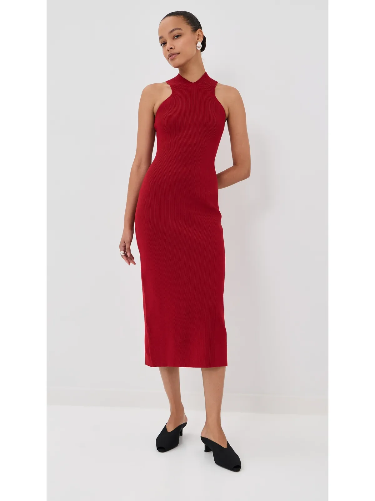 Altuzarra ウィニー ドレス ホリー レッド - 画像5