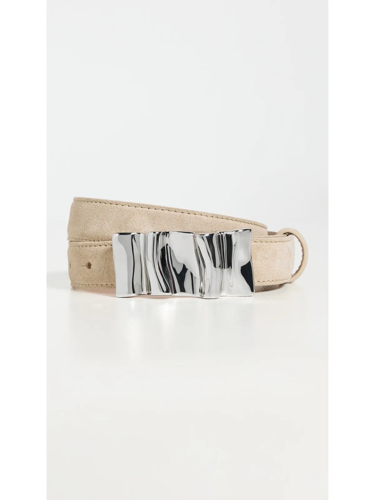 Altuzarra カプチーノ色のオーガニックバックルベルト - 画像2