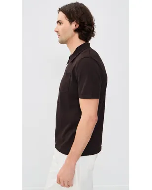A.P.C. コリン コットン ポロセーター CAA ブラウン - サムネイル4