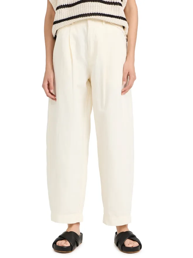 Apiece Apart Apiece Apart Bari クロップトラウザー クリームの商品画像