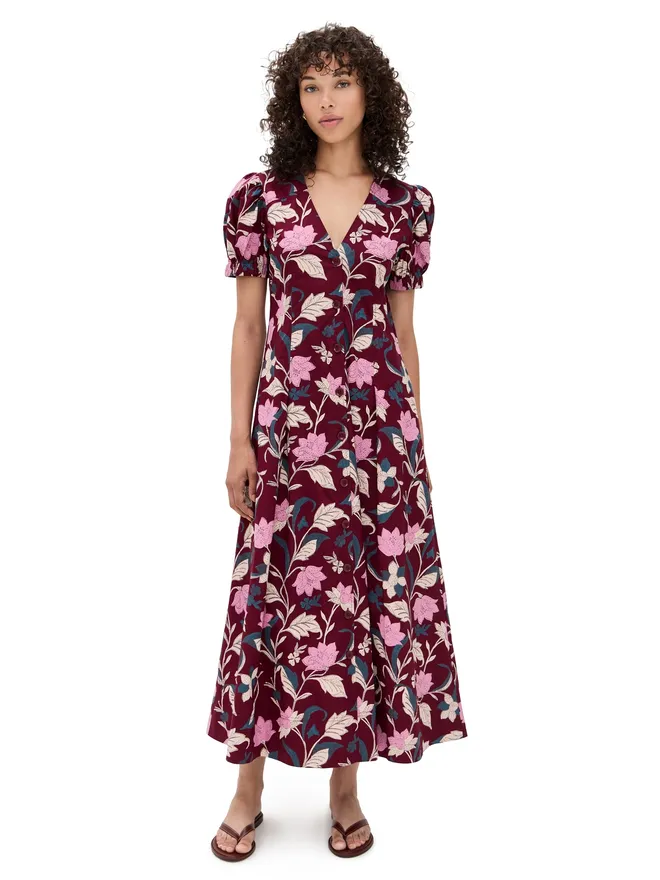 Apiece Apart Apiece Apart Dia マキシドレス Essa Floral Merlotの商品画像
