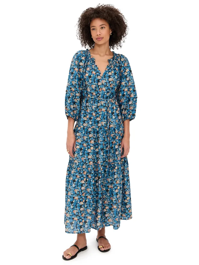 Apiece Apart Apiece Apart 長袖ドレス フローレット ブルーの商品画像